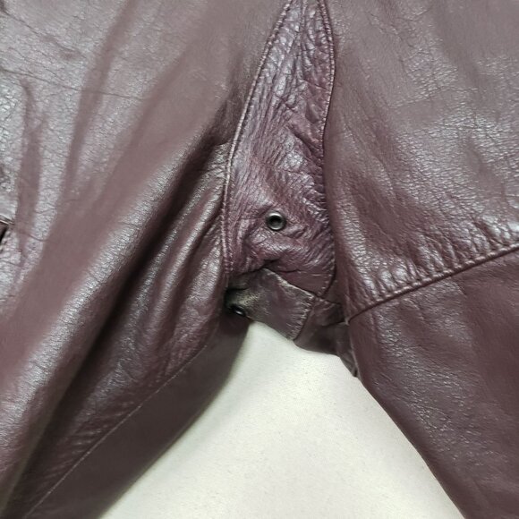 Saddlery Cooper Collection Mens Brown Leather Removable Lined Jacket Sz L 44 VTG - Picture 9 of 16